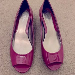Cole Haan l Pink Open Toe Wedges